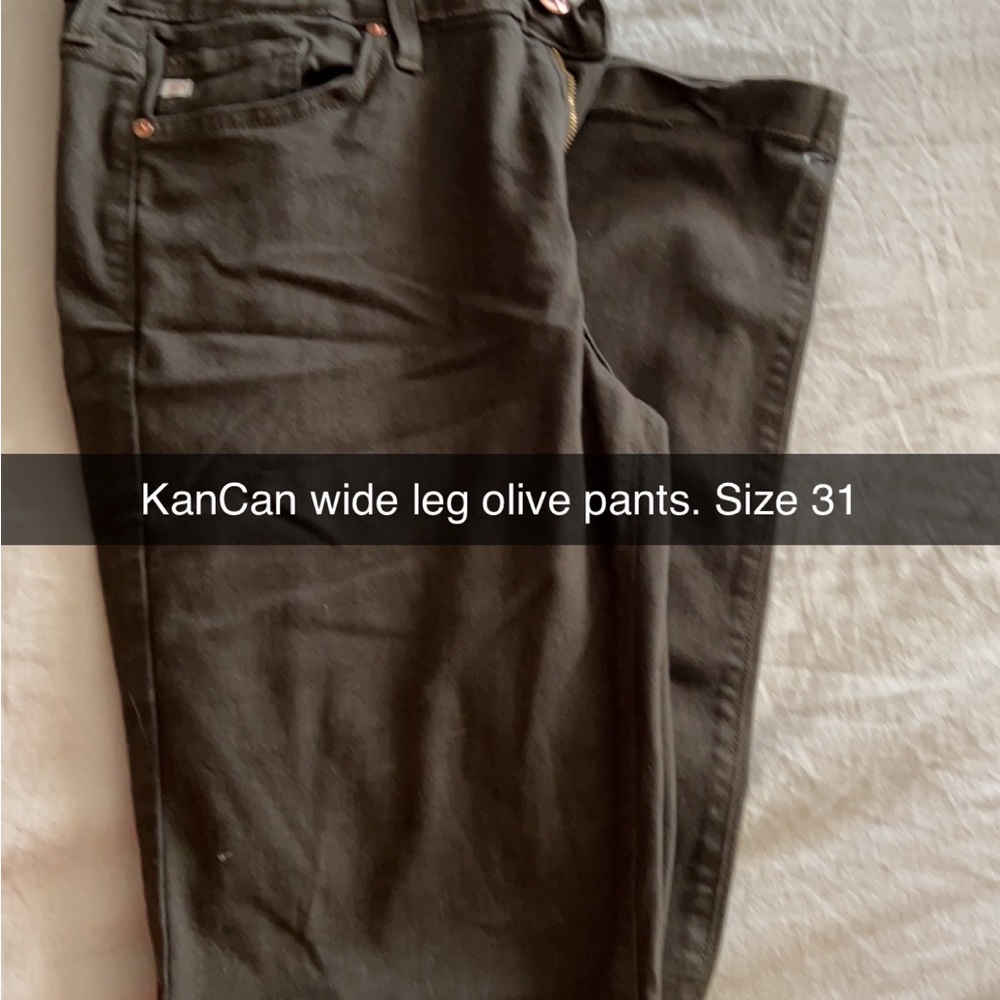 Olive KanCan wide leg pants